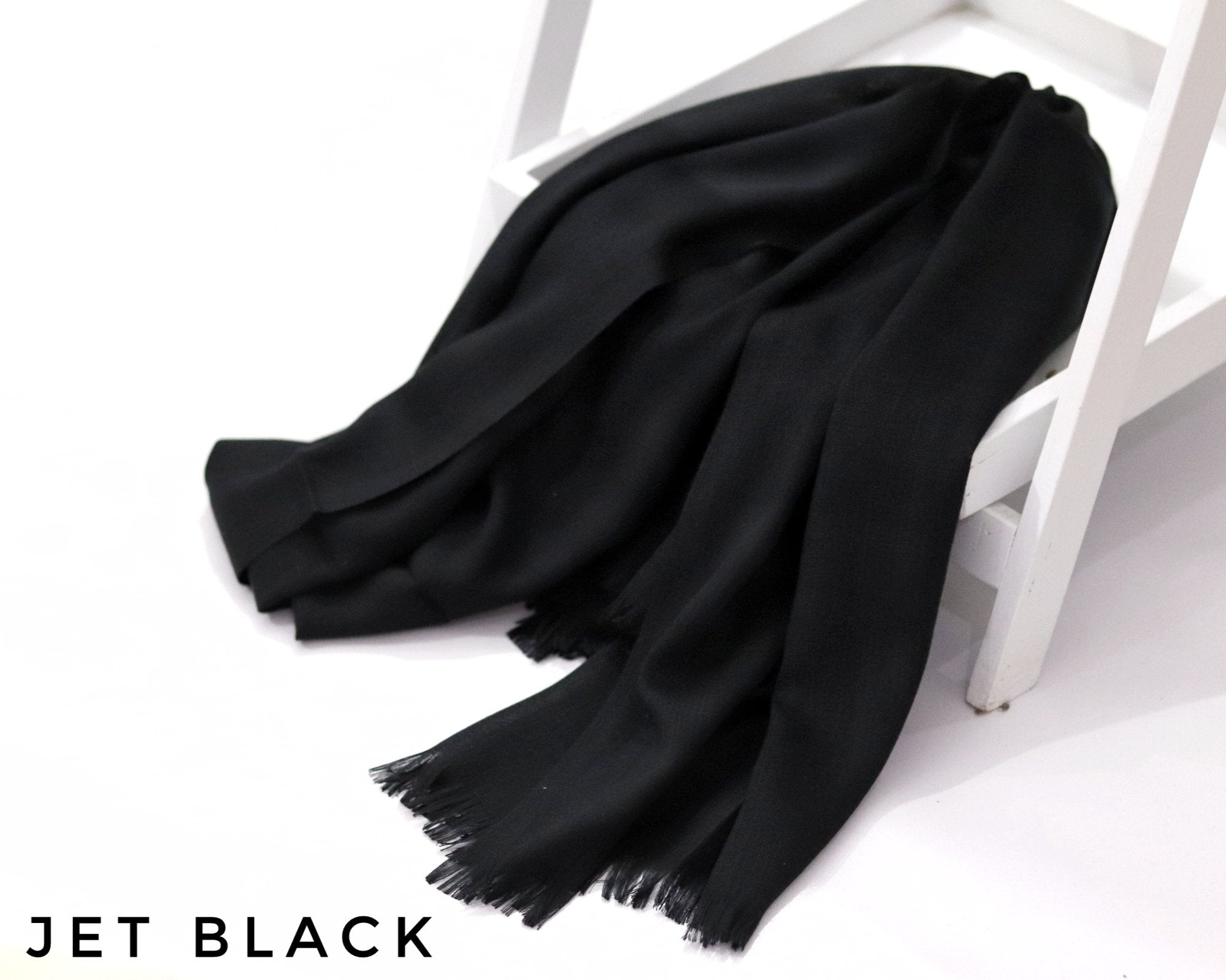 Premium Turkish Viscose Jet black Modesatire