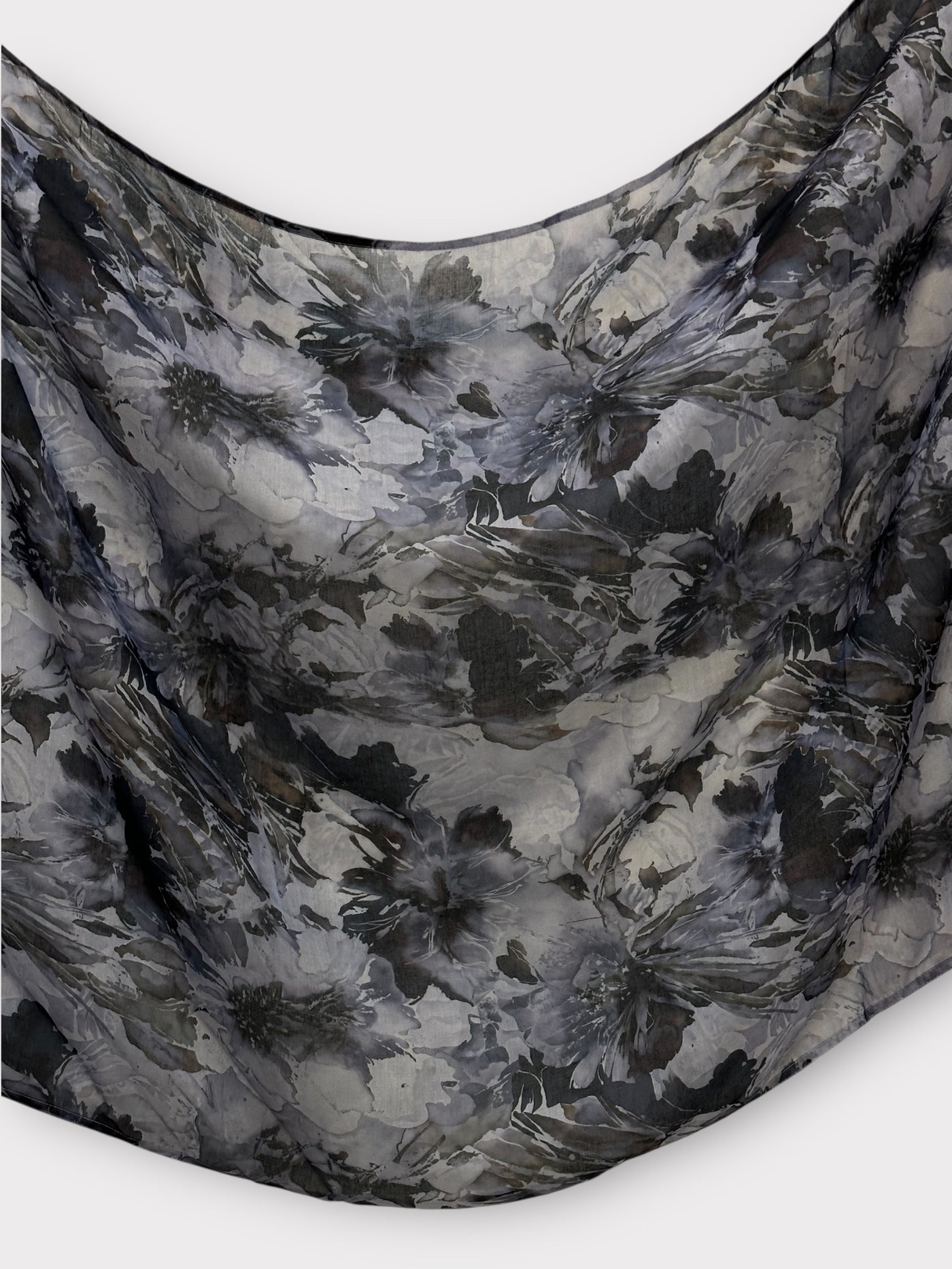 Printed Modal - Monochrome Orchid