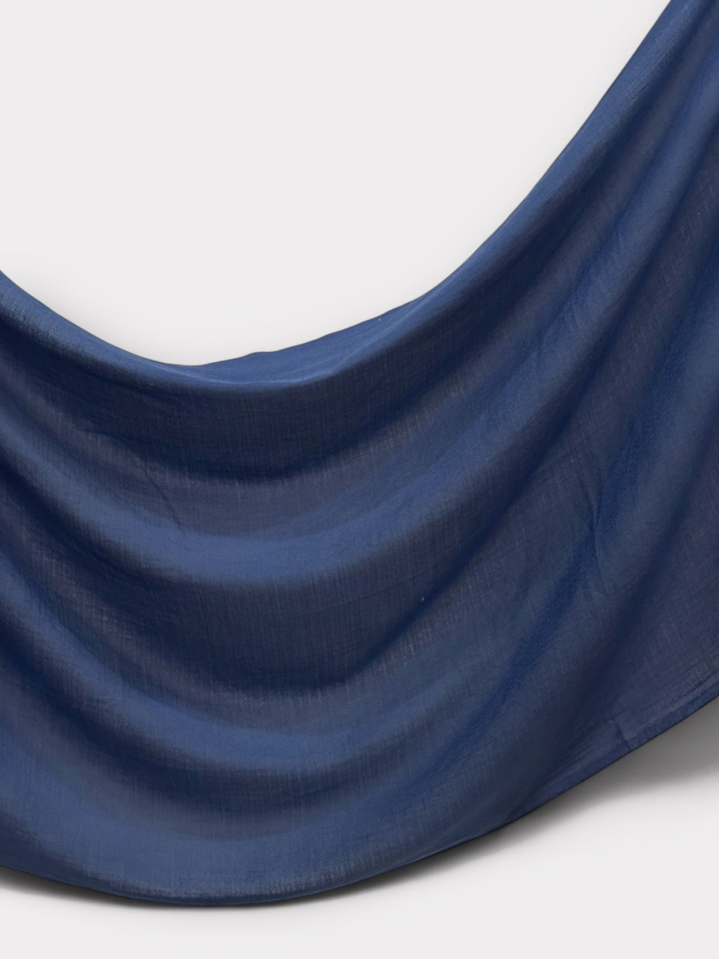 Bamboo Textured Viscose - Navy Blue