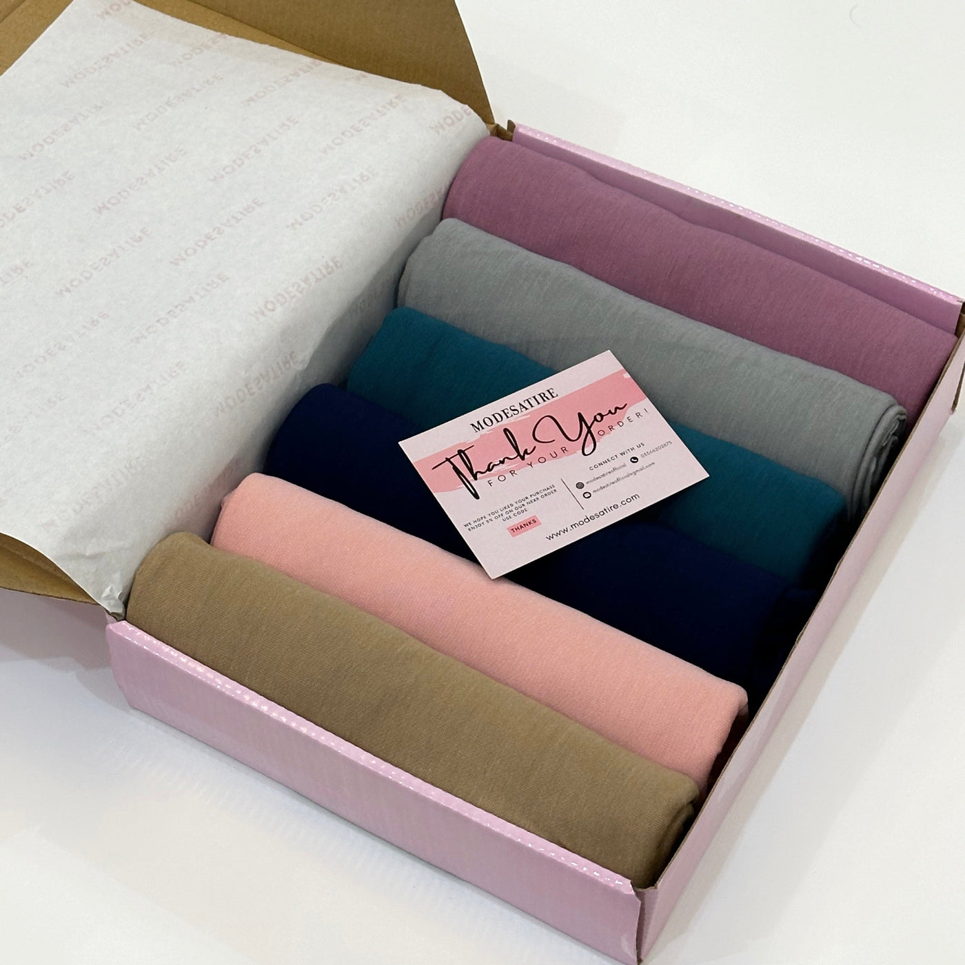Custom Jersey Hijab Box Of 6