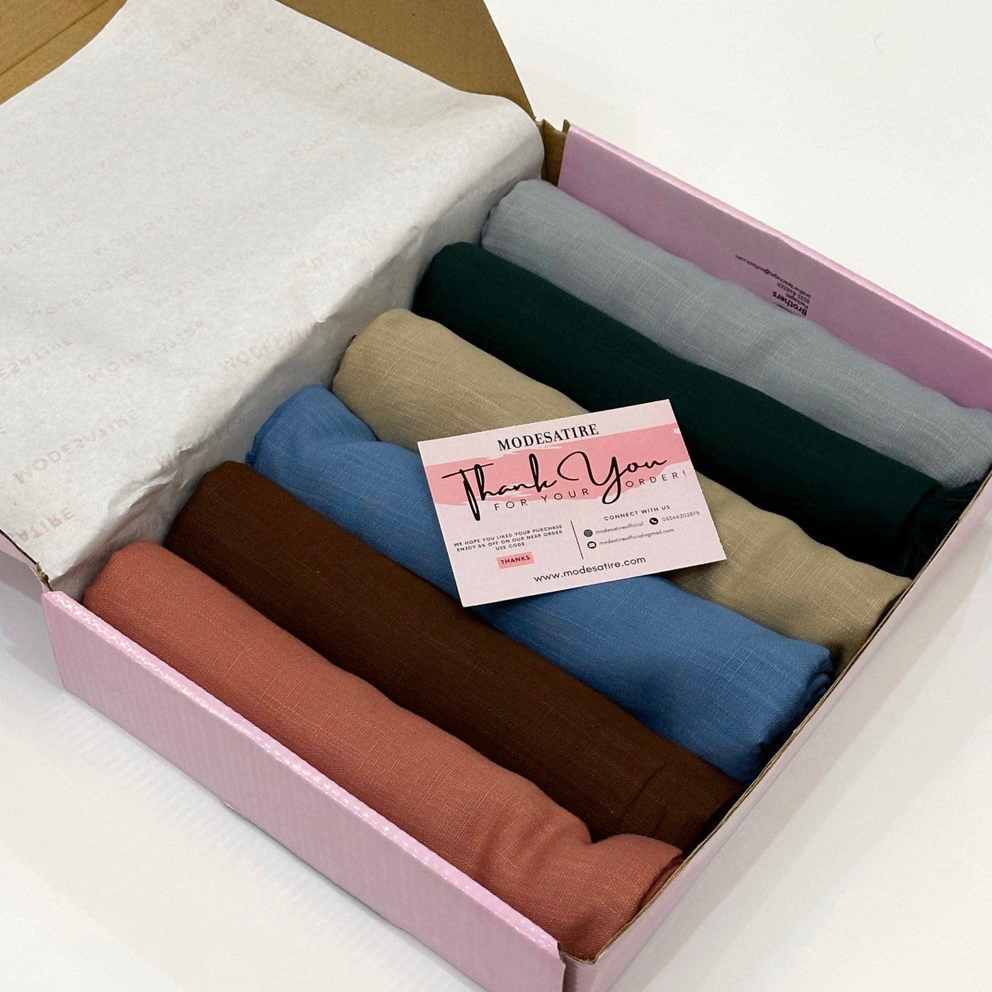 Custom Turkish Hijab Box Of 6