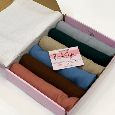 Custom Turkish Hijab Box Of 6
