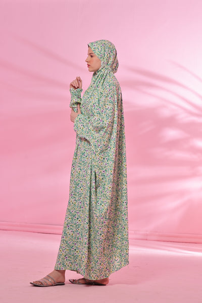 Namaz Ease Gown - Spring Hues