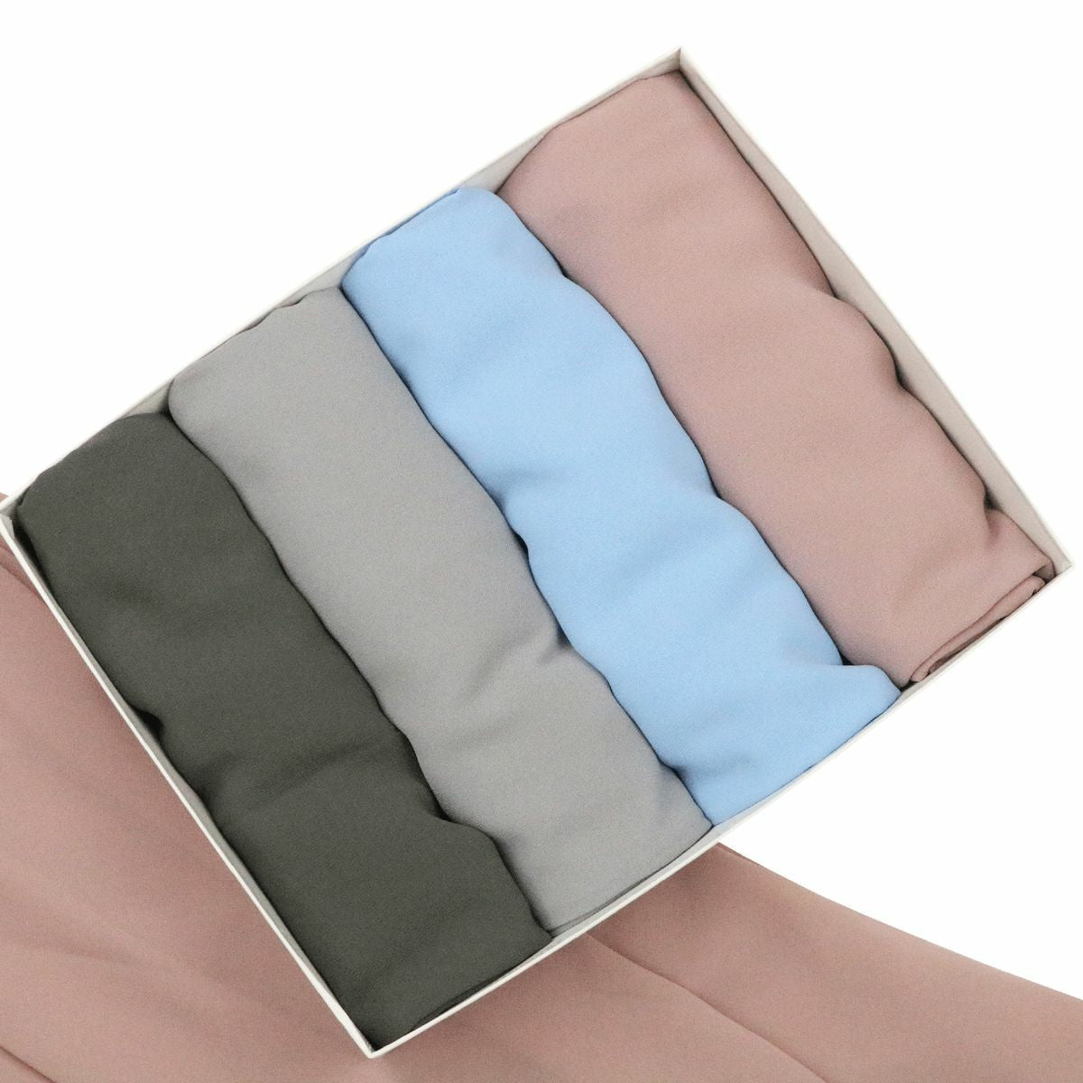 Georgette Hijab Box Of 4 (D)