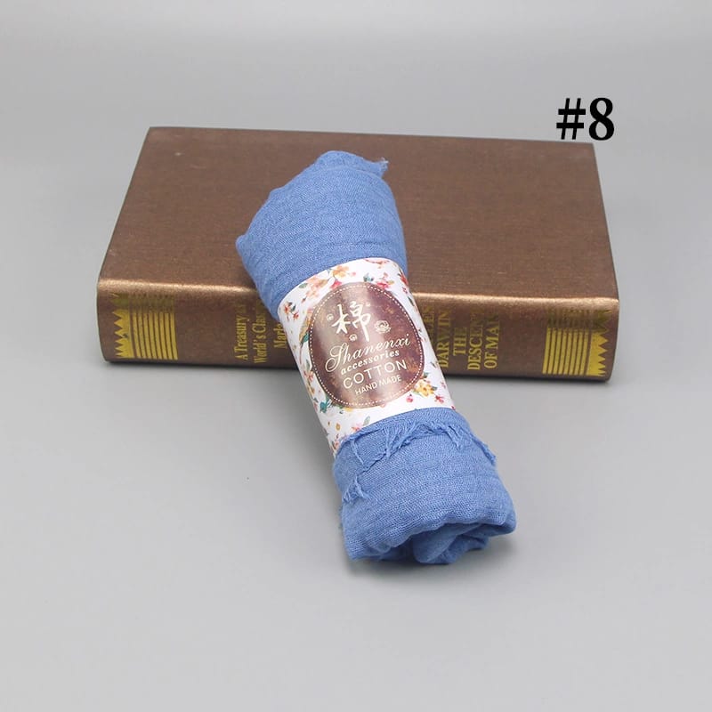 Crimp Viscose Hijab - Baby Blue