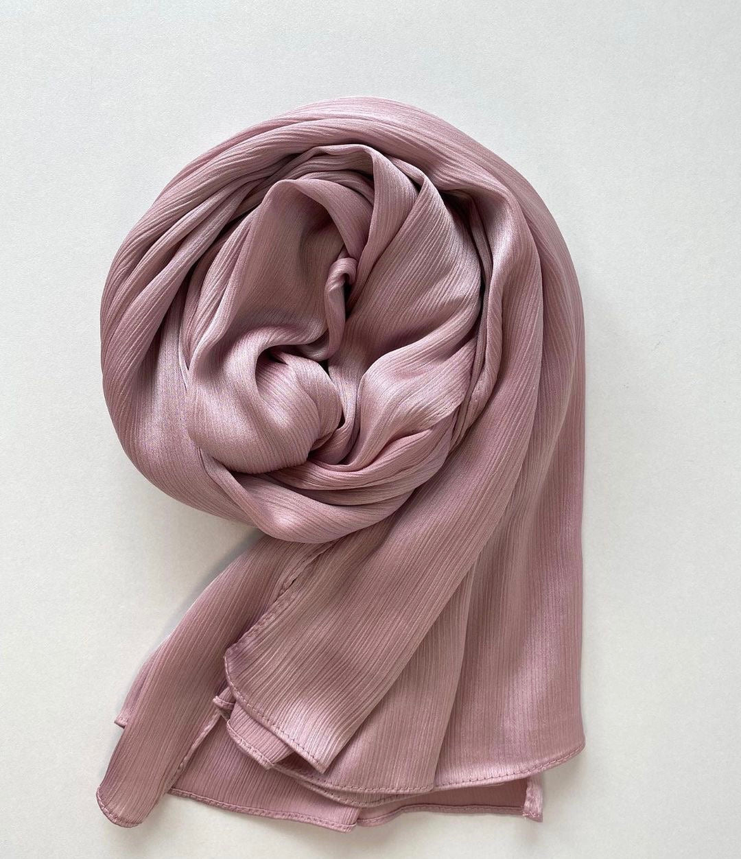 Premium Crinkle Satin - Mauve