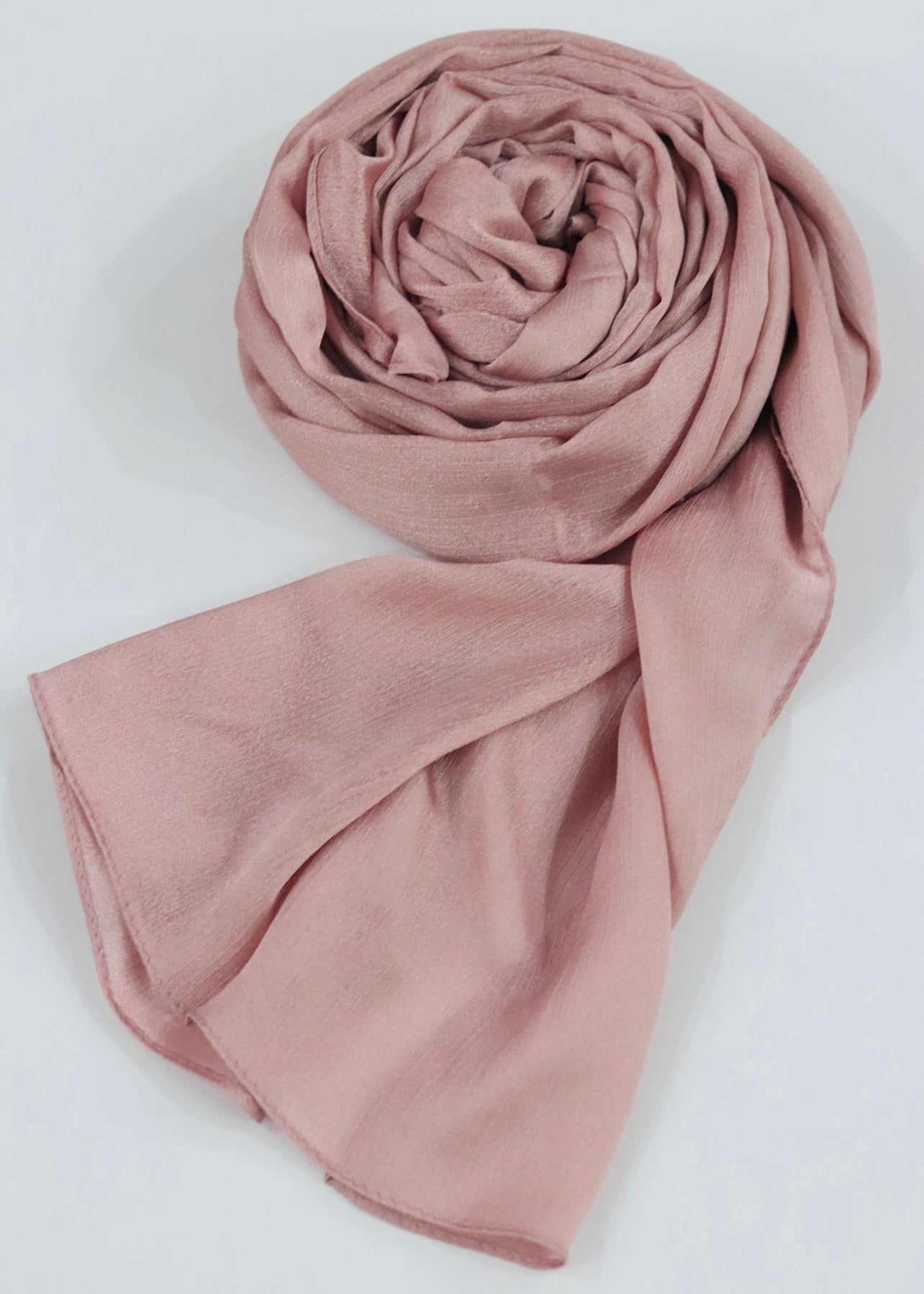 Metallic Chiffon Silk - Nude Pink