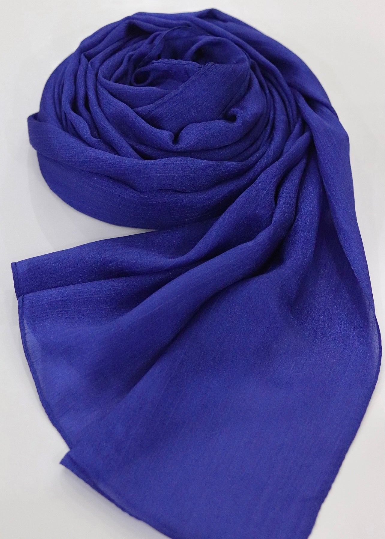 Metallic Chiffon Silk - Royal Blue