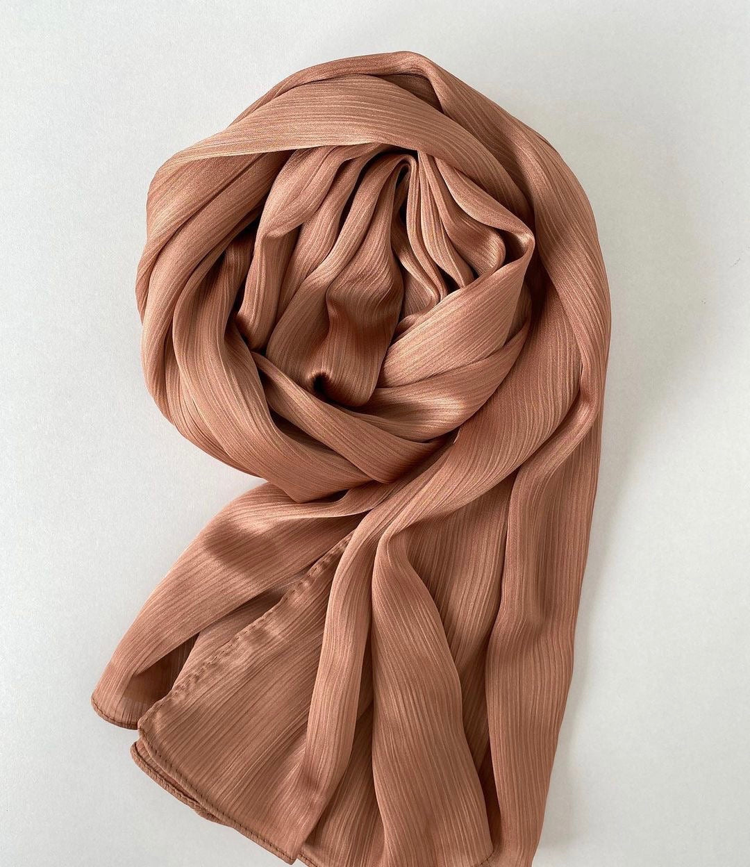 Premium Crinkle Satin - Caramel